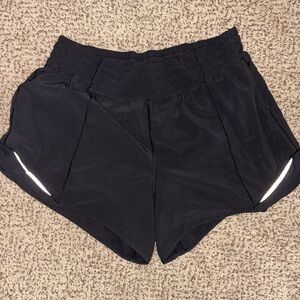 Lululemon Athletica Black Athletic Shorts with Reflective Accents